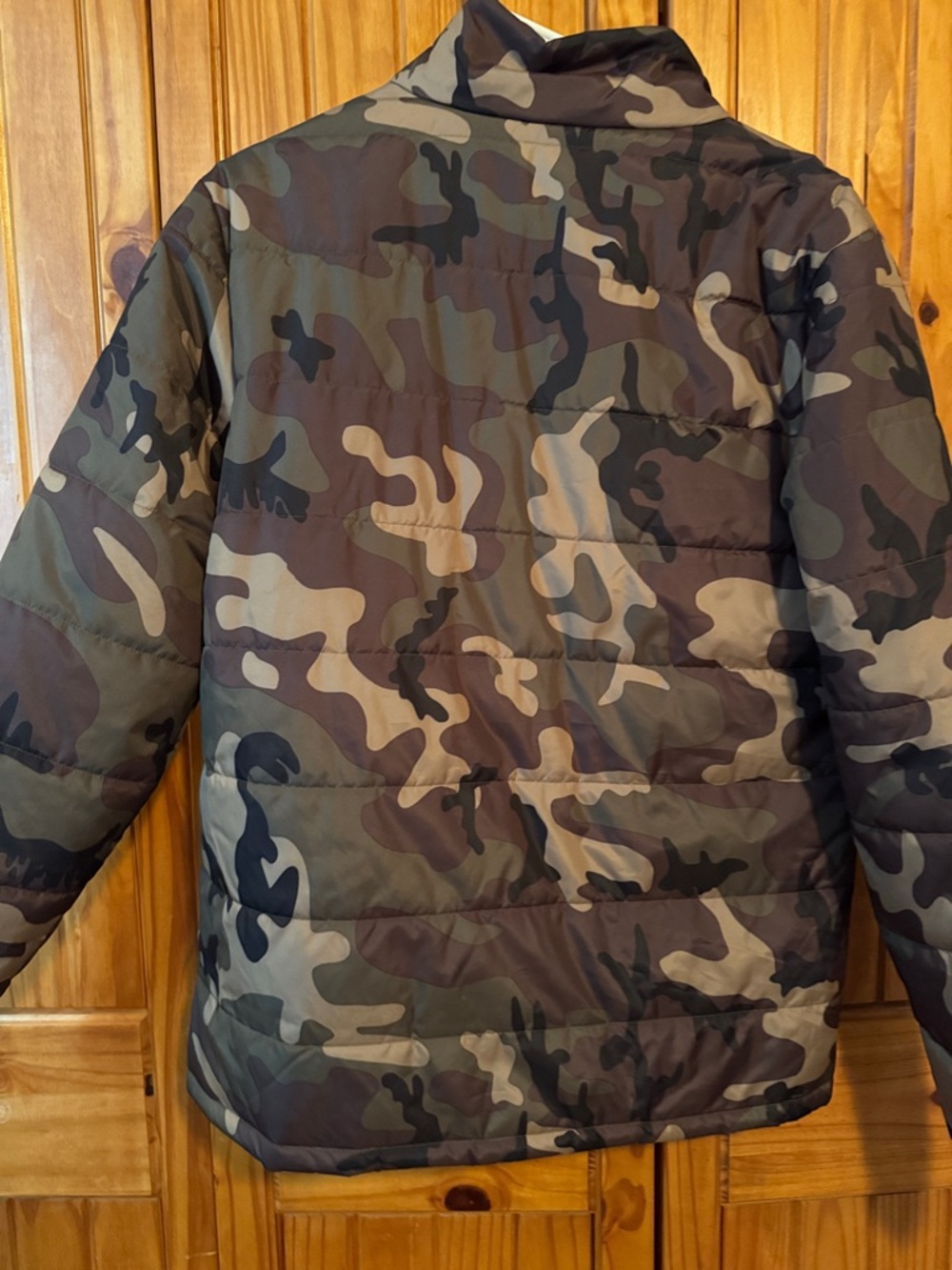 Volcom Men’s Camo Puffer Jacket - Green/Tan/Black - Picture 3 of 3